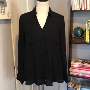 Express Portofino Button Down Blouse